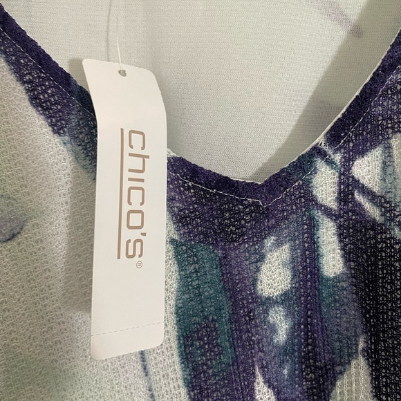 Easywear by Chico's Women's 3/4 sleeve mesh top NWT Size 3 - Picture 6 of 10